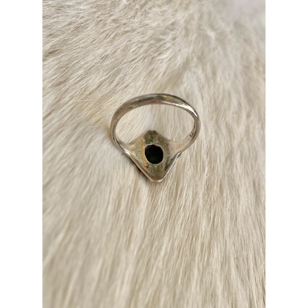 Sterling Silver Ring with Turquoise Stone - Picture 2 of 5